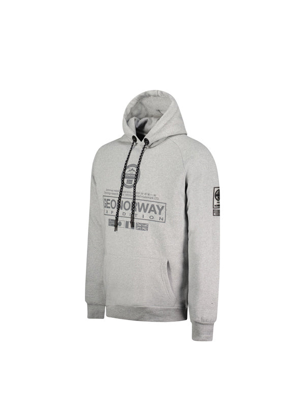 Geographical Norway Hoodie in Grey Color 2