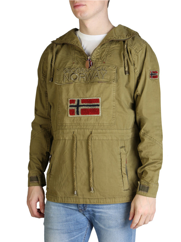 Geographical Norway Jacket in Khaki Color 2