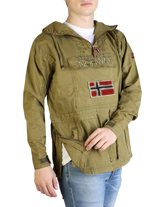 Geographical Norway Jacket in Khaki Color 5