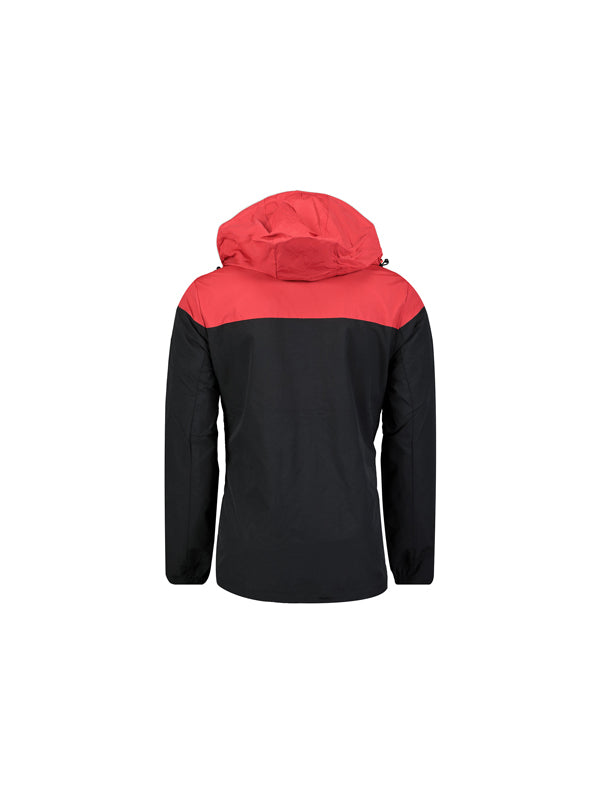 Geographical Norway Jacket in Red Black Color 2