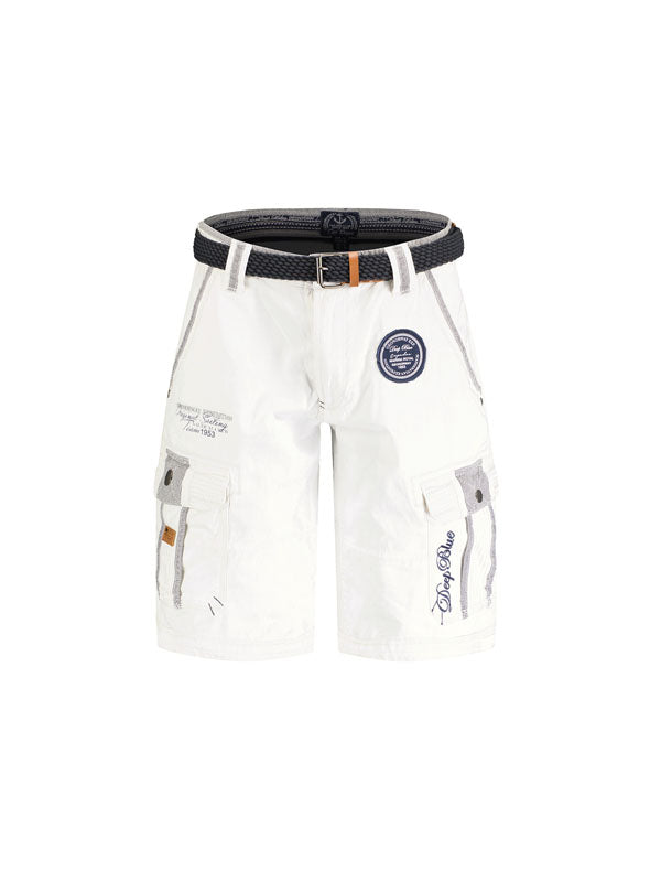 Geographical Norway Pailette White Shorts