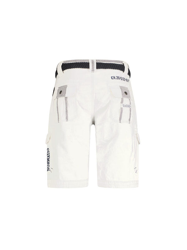 Geographical Norway Pailette White Shorts 2