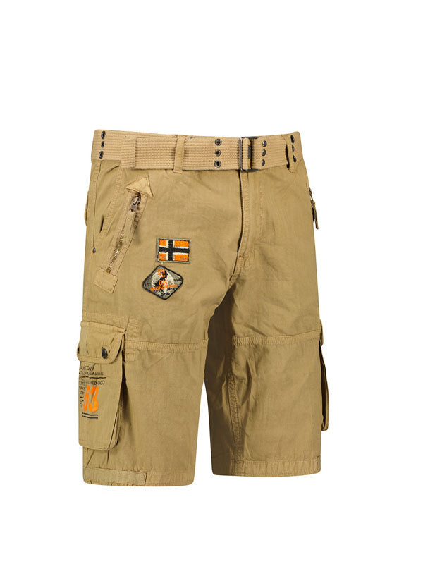 Geographical Norway Paintball Beige Shorts 3