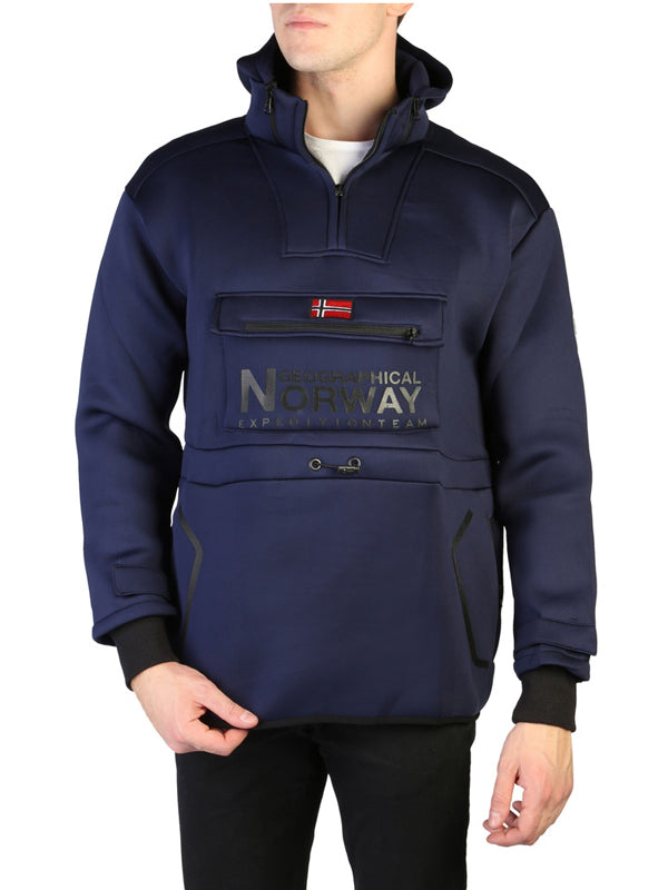 Geographical Norway Softshell Jacket in Navy Blue Color