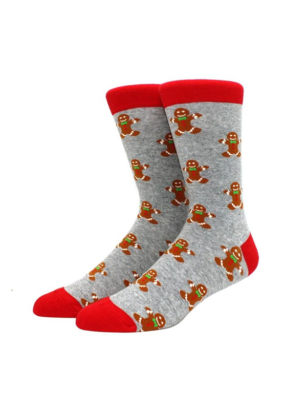Gingerbread Man Pattern Socks