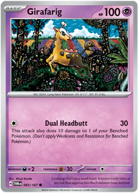 [Collector Troves] Pokemon Scarlet & Violet Twilight Masquerade Girafarig Card