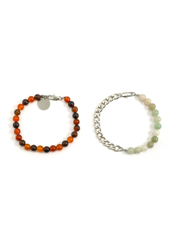 Glass And Stone Beads Set