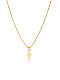 Gold Bolt Pendant Necklace 2