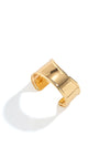 Gold Irregular Open Cuff Bracelet 3