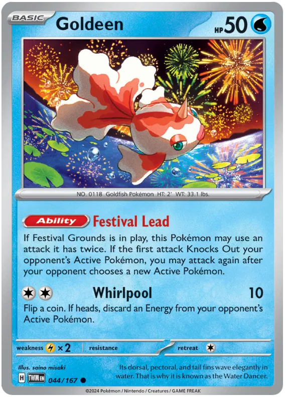 [Collector Troves] Pokemon Scarlet & Violet Twilight Masquerade Goldeen Card