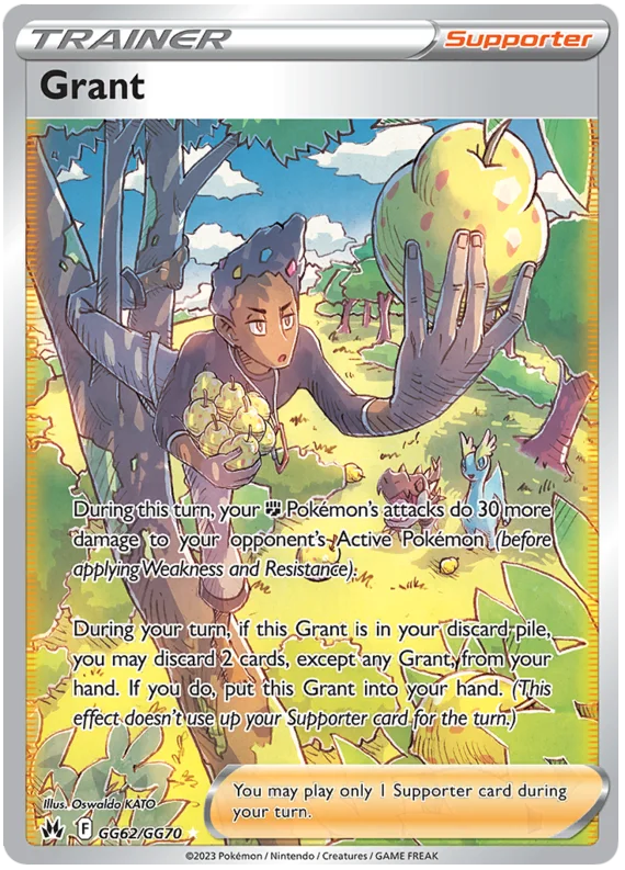 Pokemon Sword & Shield Crown Zenith Grant Card
