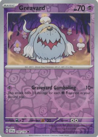 Pokemon Scarlet & Violet Greavard Card reverse