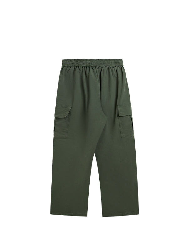 Green Straight Leg Cargo Pants 2