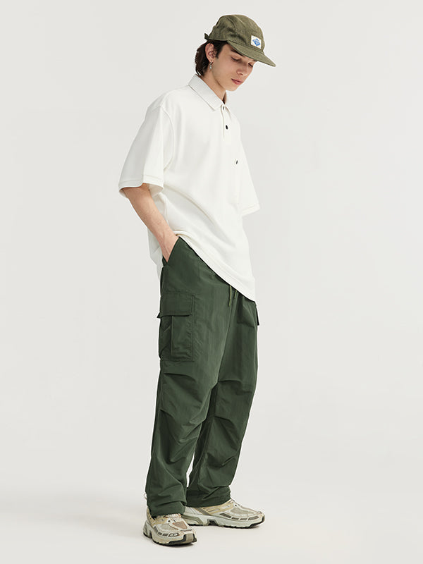 Green Straight Leg Cargo Pants 4