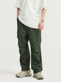 Green Straight Leg Cargo Pants 5