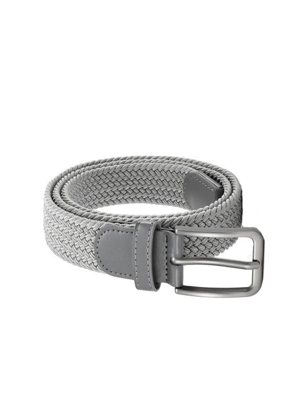 Grey Elastic Braided Belt 2