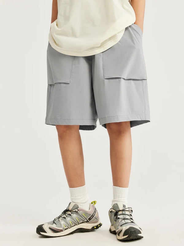 Grey Lightweight Shorts with Large Pockets 3