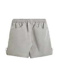 Grey Shorts with Big Back Pockets