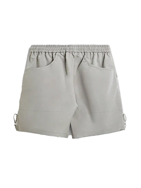 Grey Shorts with Big Back Pockets