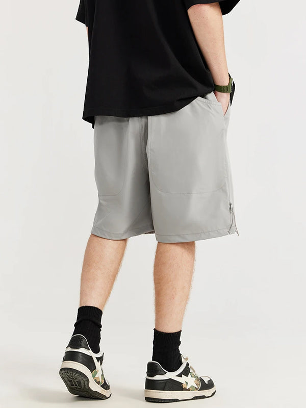 Grey Shorts with Big Back Pockets 3