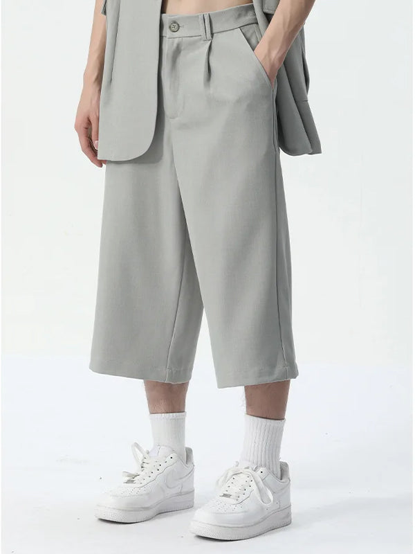 Grey 3/4 Long Shorts 2