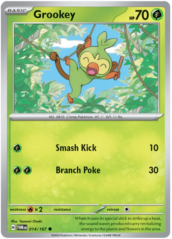 [Collector Troves] Pokemon Scarlet & Violet Twilight Masquerade Grookey Card