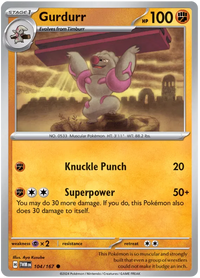 [Collector Troves] Pokemon Scarlet & Violet Twilight Masquerade Gurdurr Card