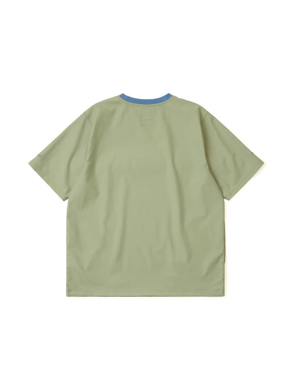 HUTCH ASAP Airy Twill Pullover "Kumo" in Matcha Green Color 2