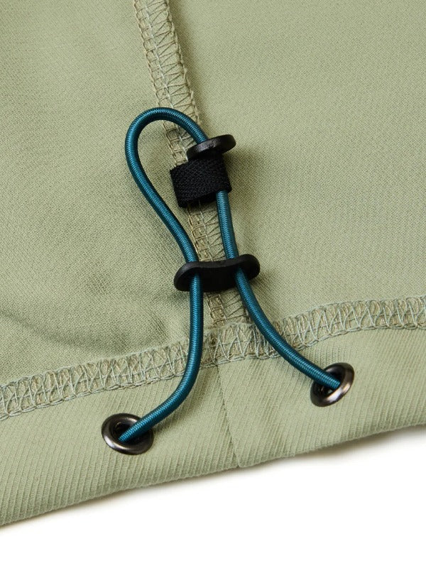 HUTCH ASAP Airy Twill Pullover "Kumo" in Matcha Green Color 3