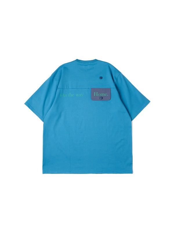HUTCH ASAP Flip Side Tee “On the way” in Almost Blue Color 2