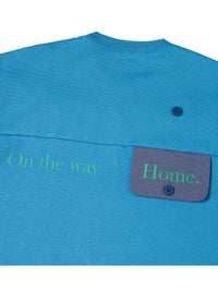 HUTCH ASAP Flip Side Tee “On the way” in Almost Blue Color 3