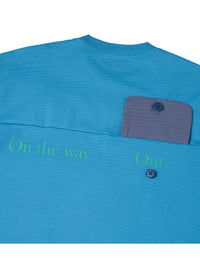 HUTCH ASAP Flip Side Tee “On the way” in Almost Blue Color 6