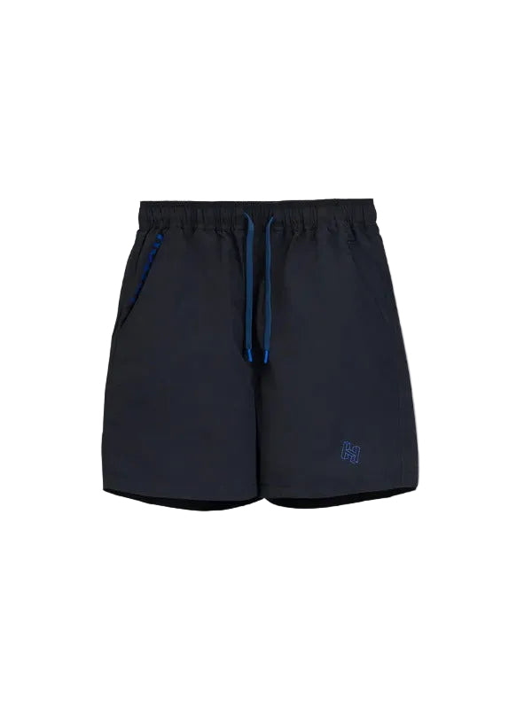 HUTCH ASAP Solid System Shorts "HUTCH in your pocket" in Charcoal Black Color