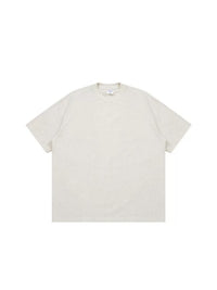 Heavyweight Oversized T-Shirt in Oatmeal Grey Color