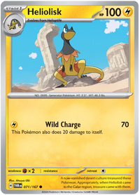[Collector Troves] Pokemon Scarlet & Violet Twilight Masquerade Heliolisk Card
