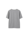 Henley Crew Neck T-Shirt in Grey Color