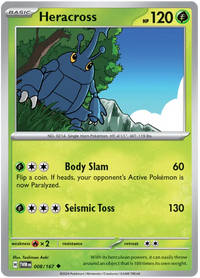 [Collector Troves] Pokemon Scarlet & Violet Twilight Masquerade Heracross Card