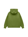 High Neck Fleece Hoodie in Green Color 2