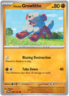[Collector Troves] Pokemon Scarlet & Violet Twilight Masquerade Hisuian Growlithe Card