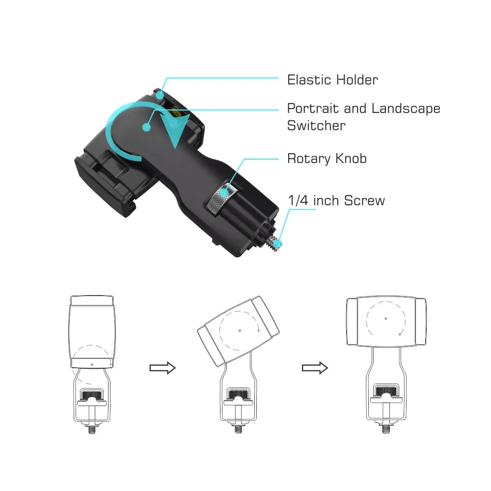 Hohem Smartphone Holder for Pro 4/3/Mobile+/MT2 Gimbals