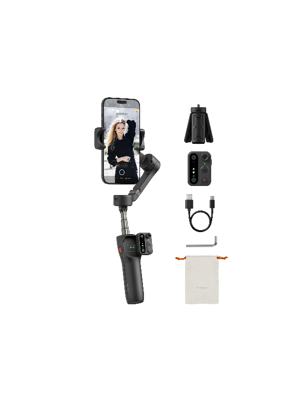 Hohem iSteady X3 SE 3-Axis Travel Smartphone Gimbal in Black Color