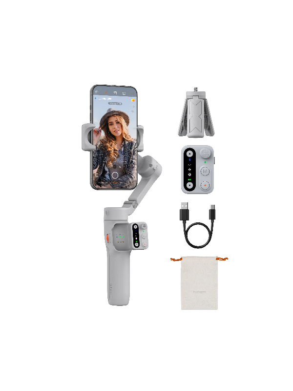 Hohem iSteady X3 SE 3-Axis Travel Smartphone Gimbal in Grey Color