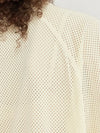 Hope Mesh Polyester T-Shirt in Beige Color  3
