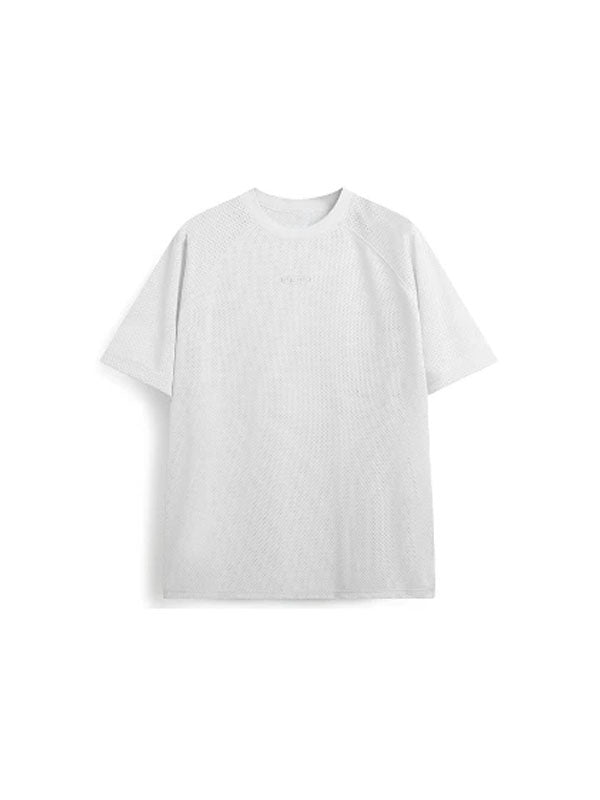 Hope Mesh Polyester T-Shirt in White Color