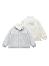"Improving" Reversible Polar Fleece Padded Jacket in Light Grey Color - THIS IS FOR HIM