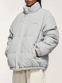 "Improving" Reversible Polar Fleece Padded Jacket in Light Grey Color - THIS IS FOR HIM