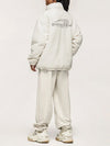 "Improving" Reversible Polar Fleece Padded Jacket in Light Grey Color - THIS IS FOR HIM