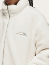 "Improving" Reversible Polar Fleece Padded Jacket in Light Grey Color - THIS IS FOR HIM