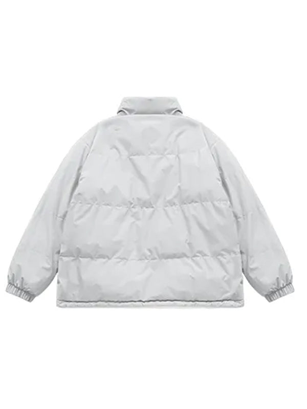 "Improving" Reversible Polar Fleece Padded Jacket in Light Grey Color - THIS IS FOR HIM