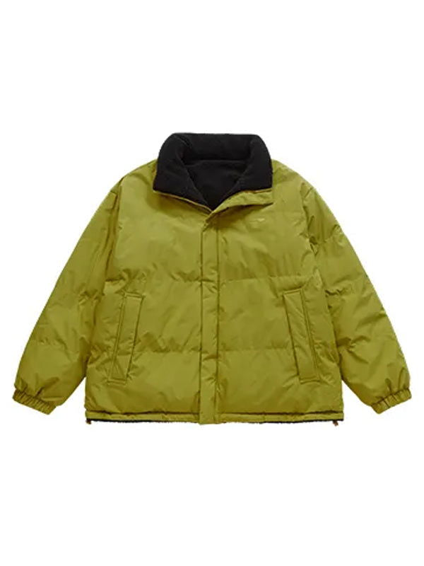 "Improving" Reversible Polar Fleece Padded Jacket in Yellow/Green Color - THIS IS FOR HIM